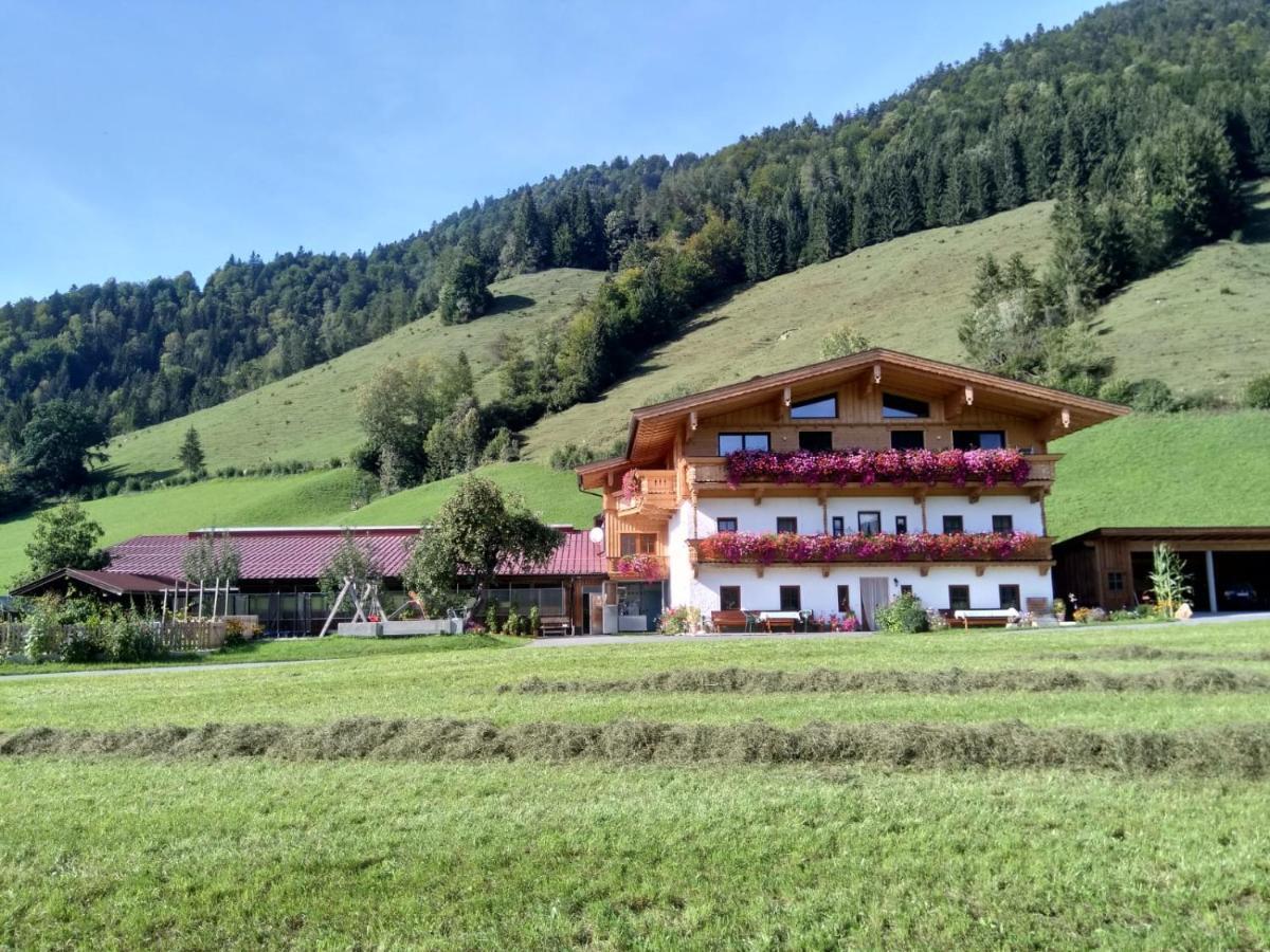 Bio- Bauernhof Obermaurach Apartment Walchsee Bagian luar foto